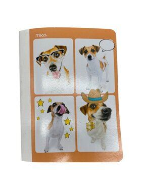 Mead 99 Sheet Composition Book With Purrs & Grrrs Dog Cover Wide Ruled READ